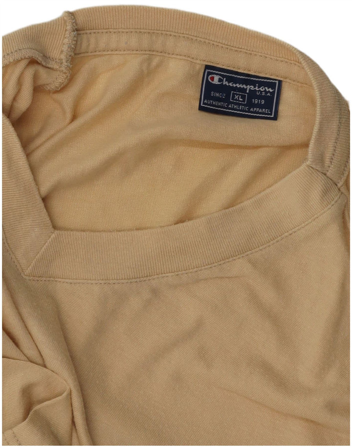 CHAMPION Mens T-Shirt Top XL Beige