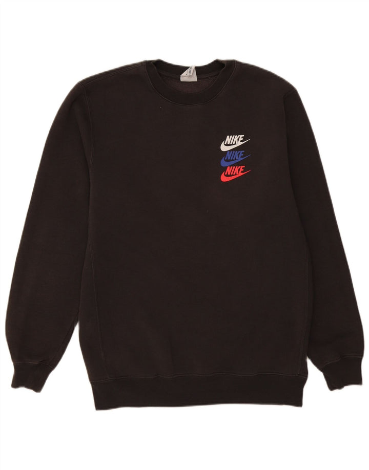 Nike grafisk sweatshirt til mænd mellem grå bomuld