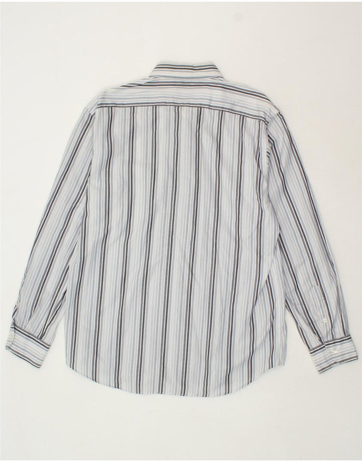 ROCCOBAROCCO Mens Shirt Size 17 1/2 44 XL Blue Striped Vintage Roccobarocco and Second-Hand Roccobarocco from Messina Hembry 