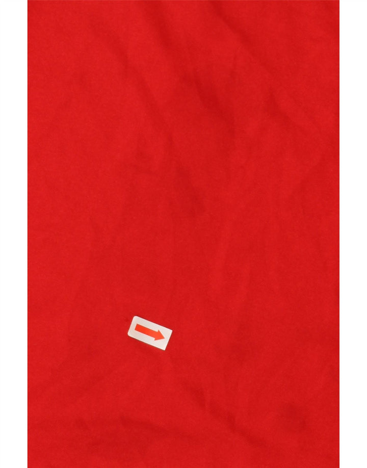 Nike Dame Fit Dry T-Shirt Top US 8/10 Medium Red Colourblock Polyester