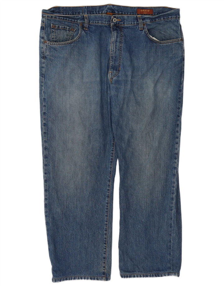 Orvis Straight Jeans til mænd W44 L30 blå bomuld