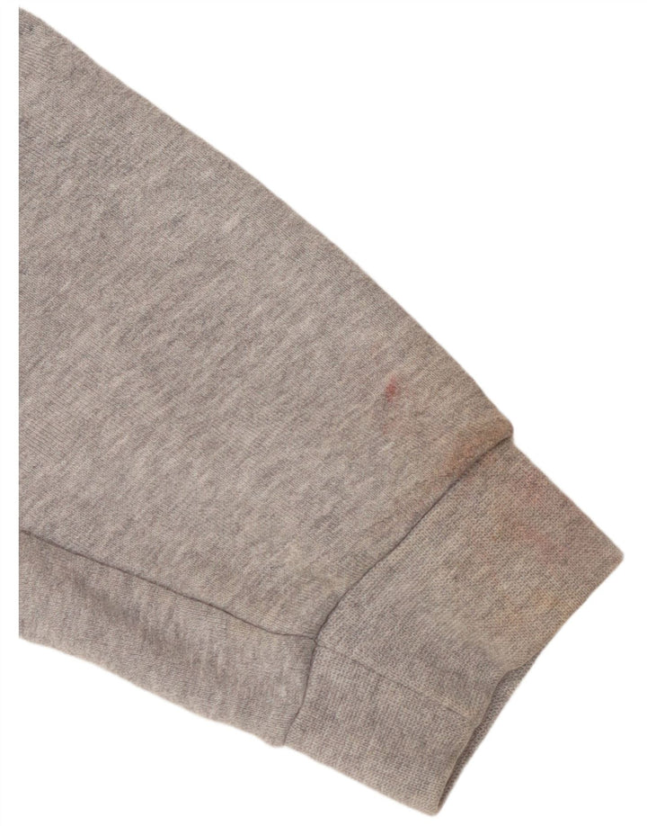 Adidas Grafisk hættetrøje til mænd mellemgrå bomuld