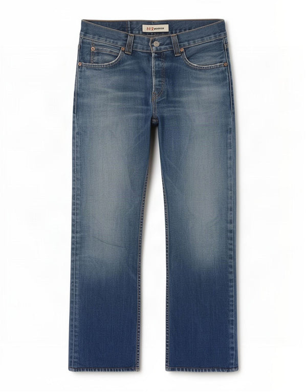 Levi's Herre 512 Bootcut Jeans W31 L28 Blå Bomuld