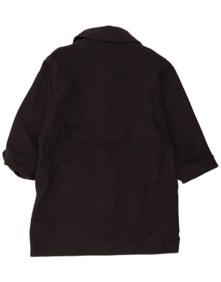 Vintage Dame Oversized Duffle Coat UK 14 Medium Sort Uld