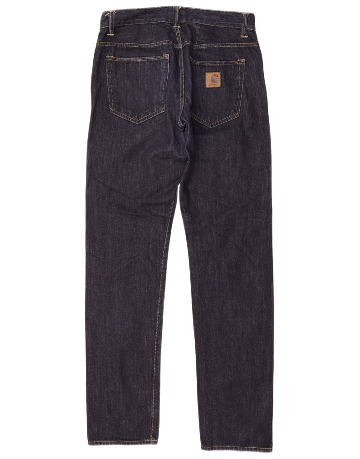 Carhartt Straight Jeans til mænd W32 L34 Marineblå bomuld