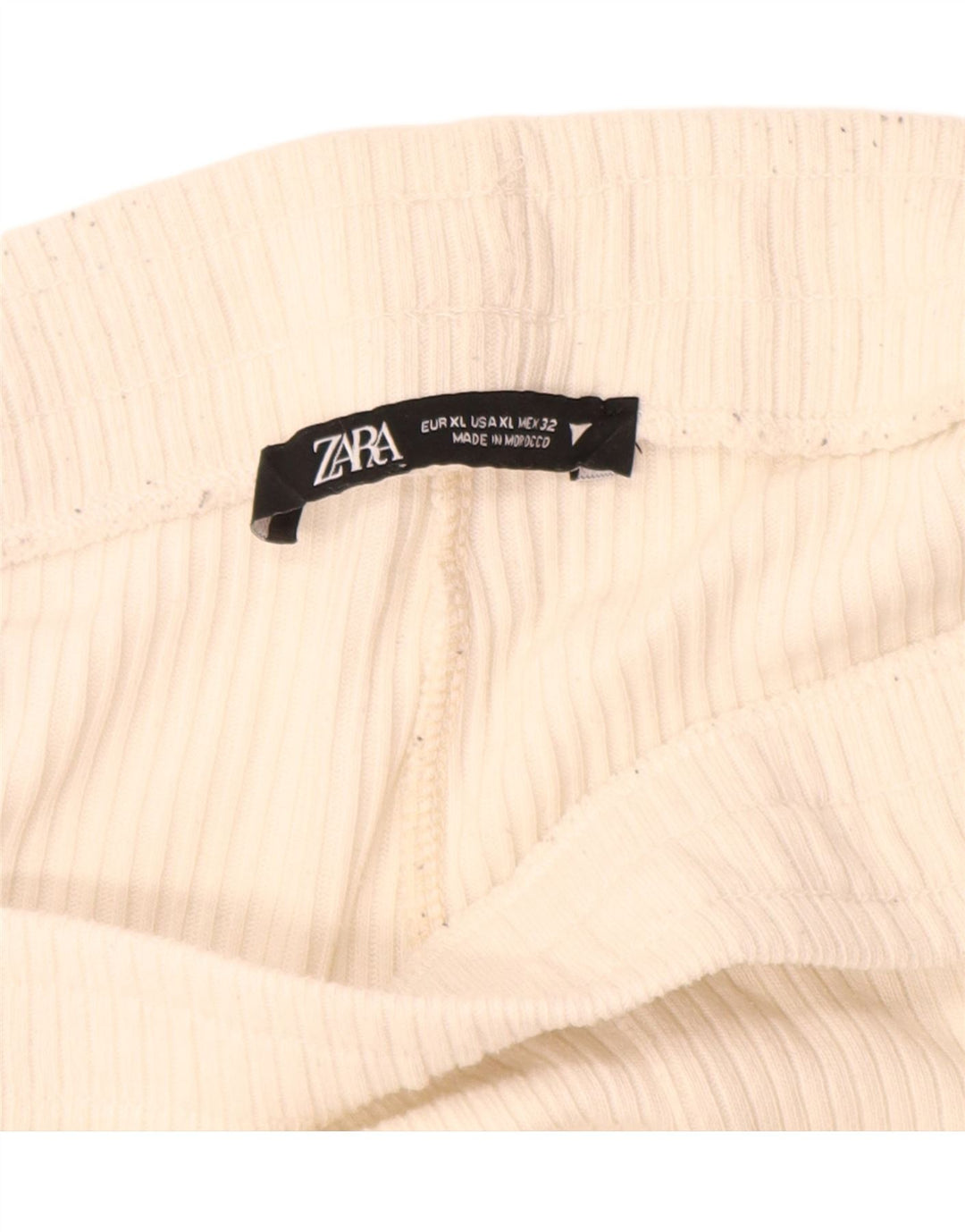 Zara træningsdragtsbukser til kvinder UK 18 XL Off White