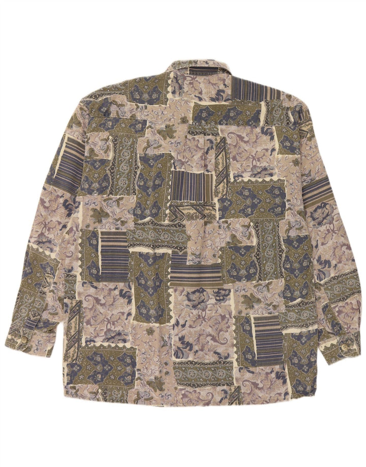 Hatico herreskjorte Stor flerfarvet patchwork