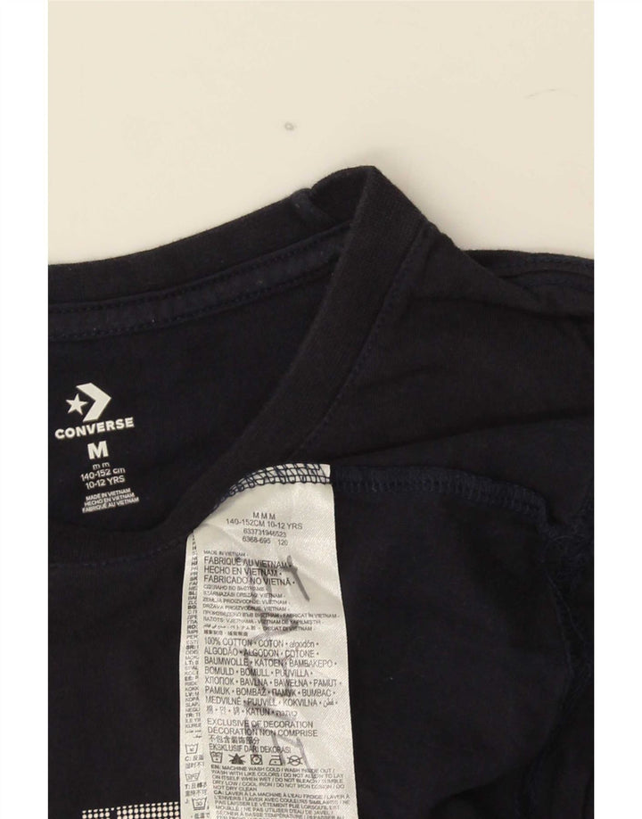 Converse drenge almindelig grafisk t-shirt top 10-11 år marineblå bomuld