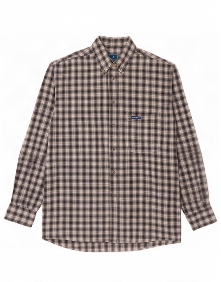 North Pole herre flannel skjorte XL sort ternet
