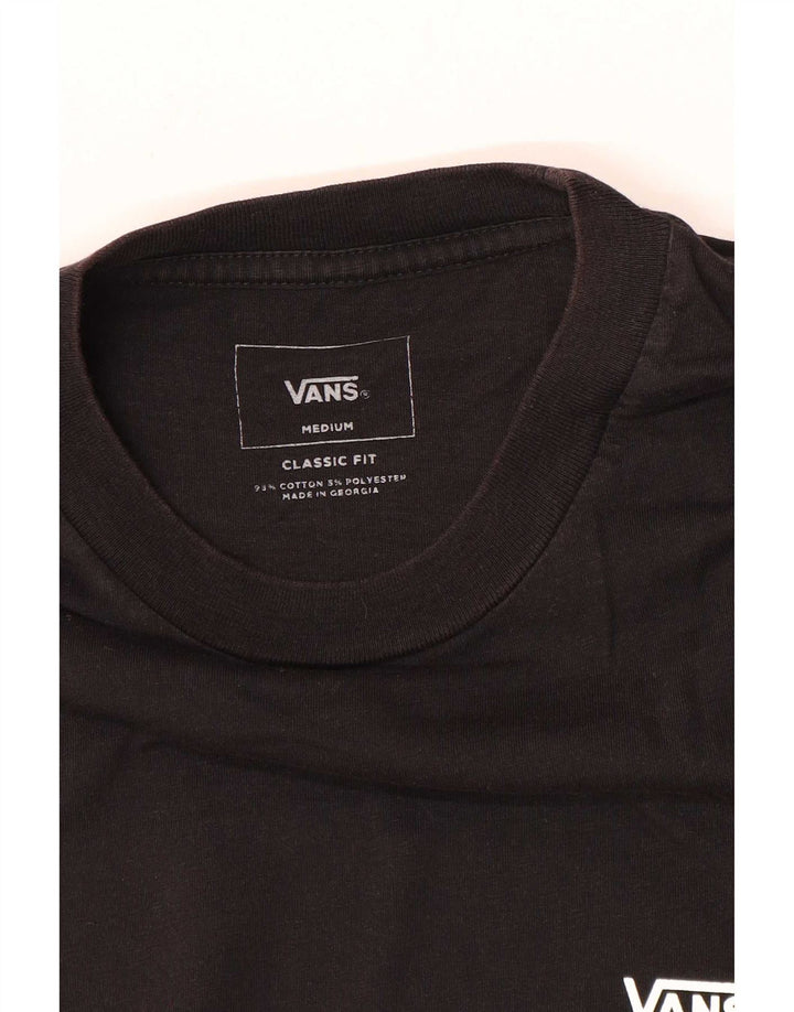 Vans Herre Classic Fit T-Shirt Top Medium Sort Colourblock