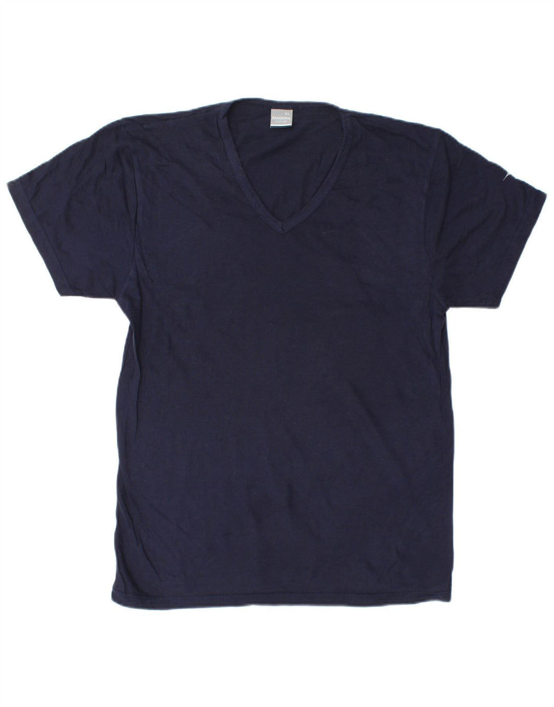 Diadora Herre T-shirt Top Stor marineblå bomuld
