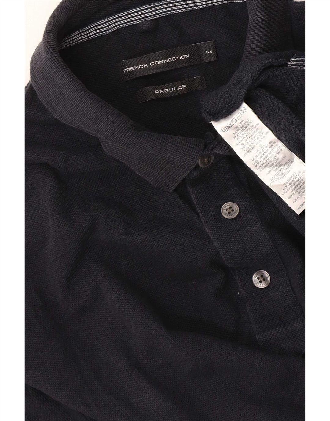 French Connection Herre Regular Polo Shirt Medium Navy Blue Bomuld