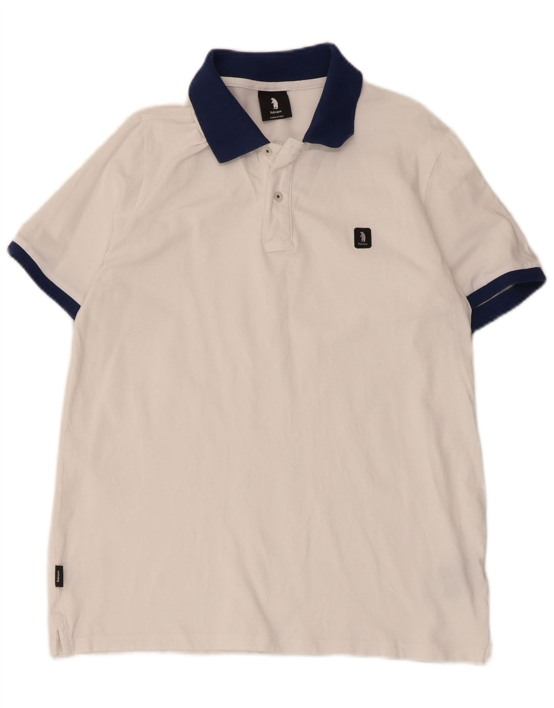 Refrigue Polo Shirt til mænd Lille hvid Colourblock Bomuld