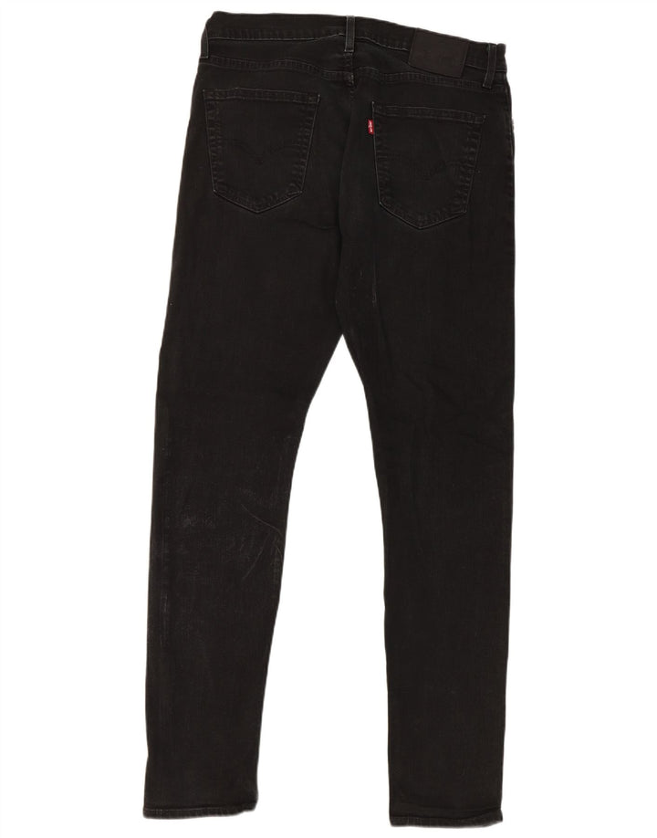 Levi's Herre 512 Slim Tapered Jeans W34 L34 Sort Bomuld
