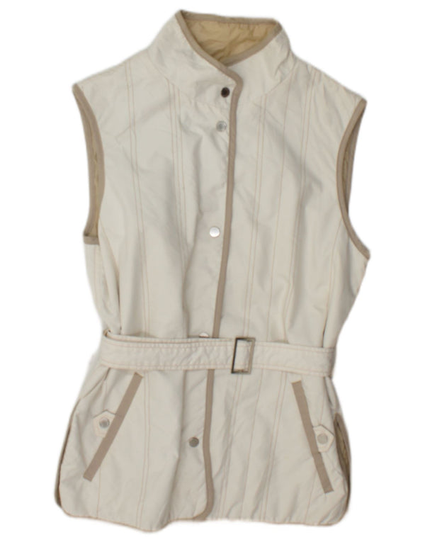 Marina Yachting Womens Gilet IT 44 Medium White Polyester