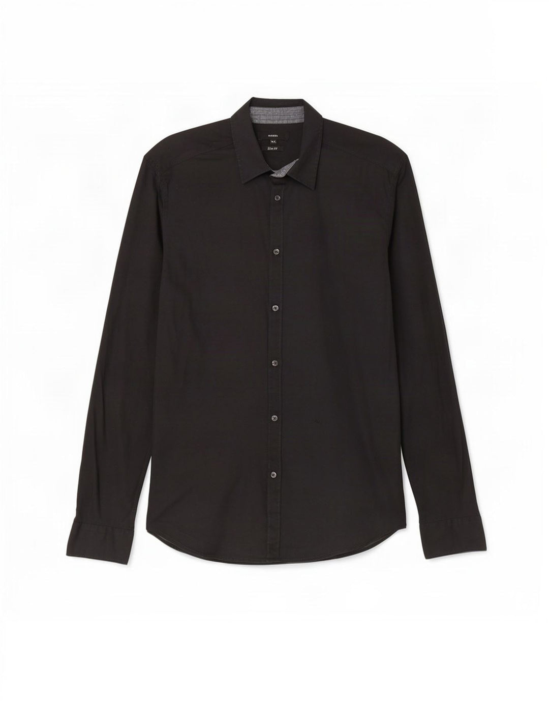 Diesel herre Slim Fit skjorte XL sort bomuld