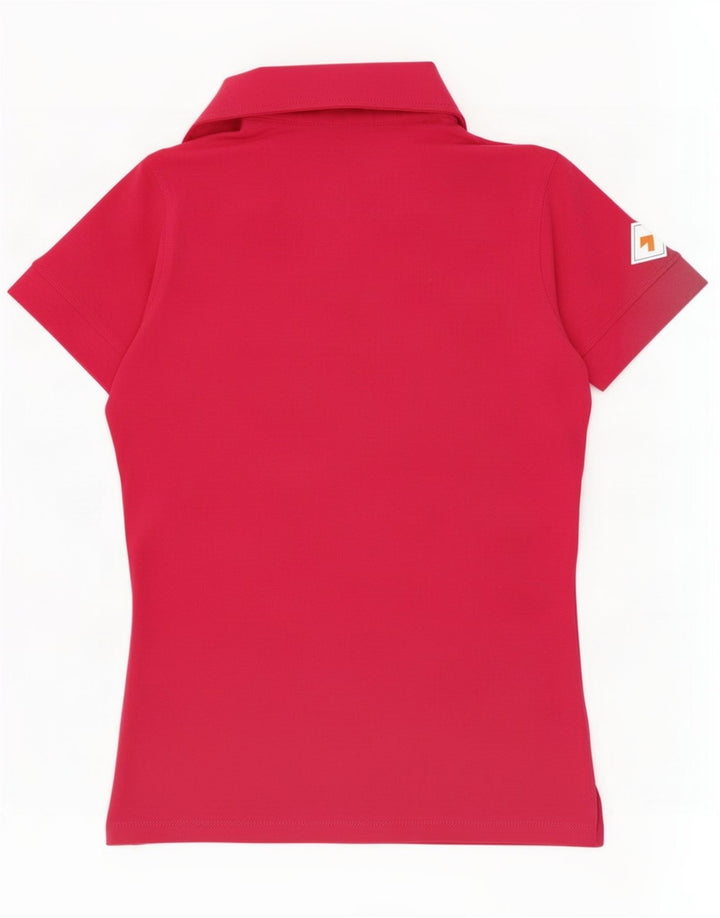 Slam Dame Polo Shirt UK 10 Small Pink