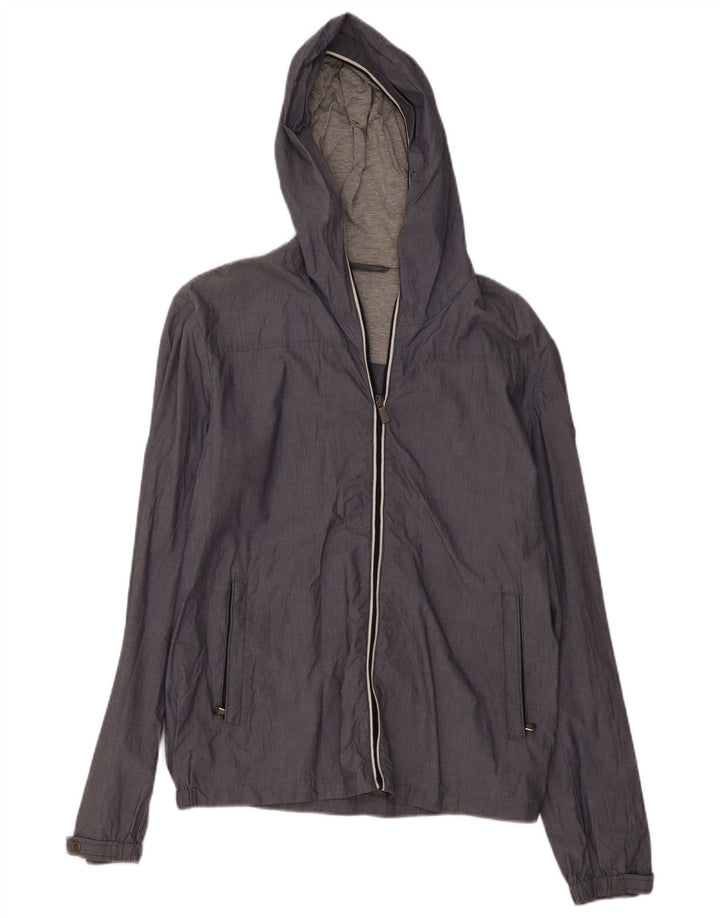 Trussardi Jeans Herre Hættevindjakke IT 48 Medium Grå