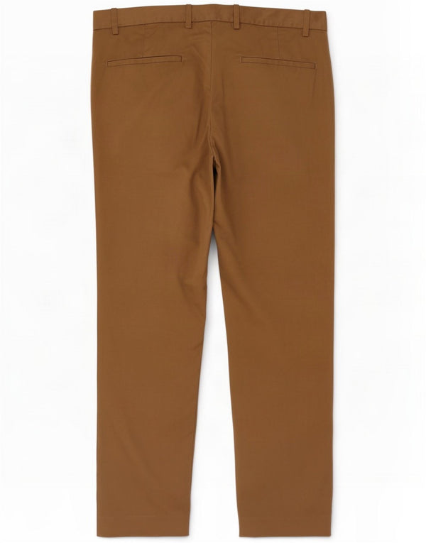 Marks & Spencer Herre Autograph Slim Suit Bukser W34 L29 Brun Bomuld