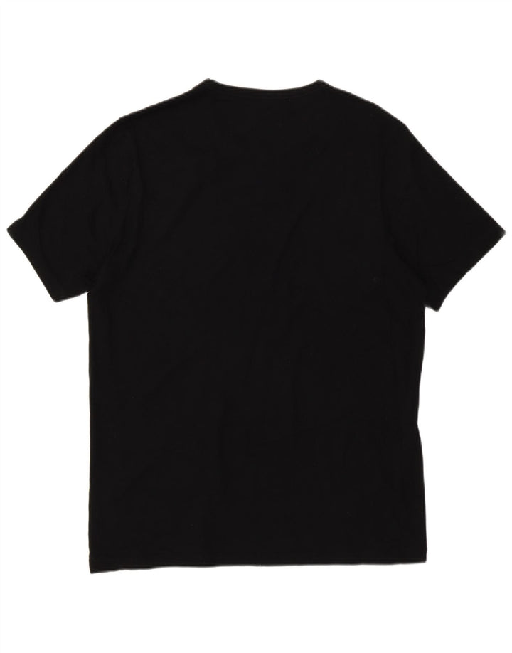 Hugo Boss Herre T-Shirt Top Stor Sort Bomuld
