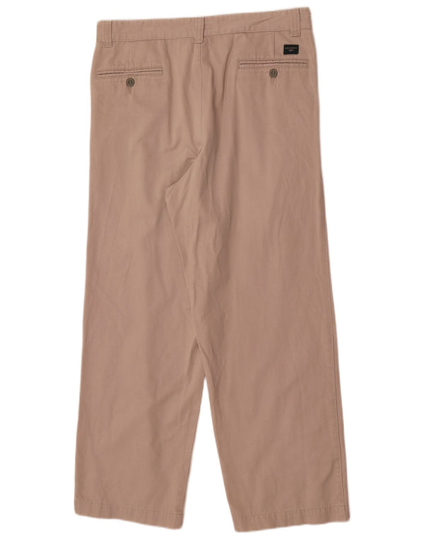 Dockers Mens Wide Leg Chino Trousers W34 L30 Beige