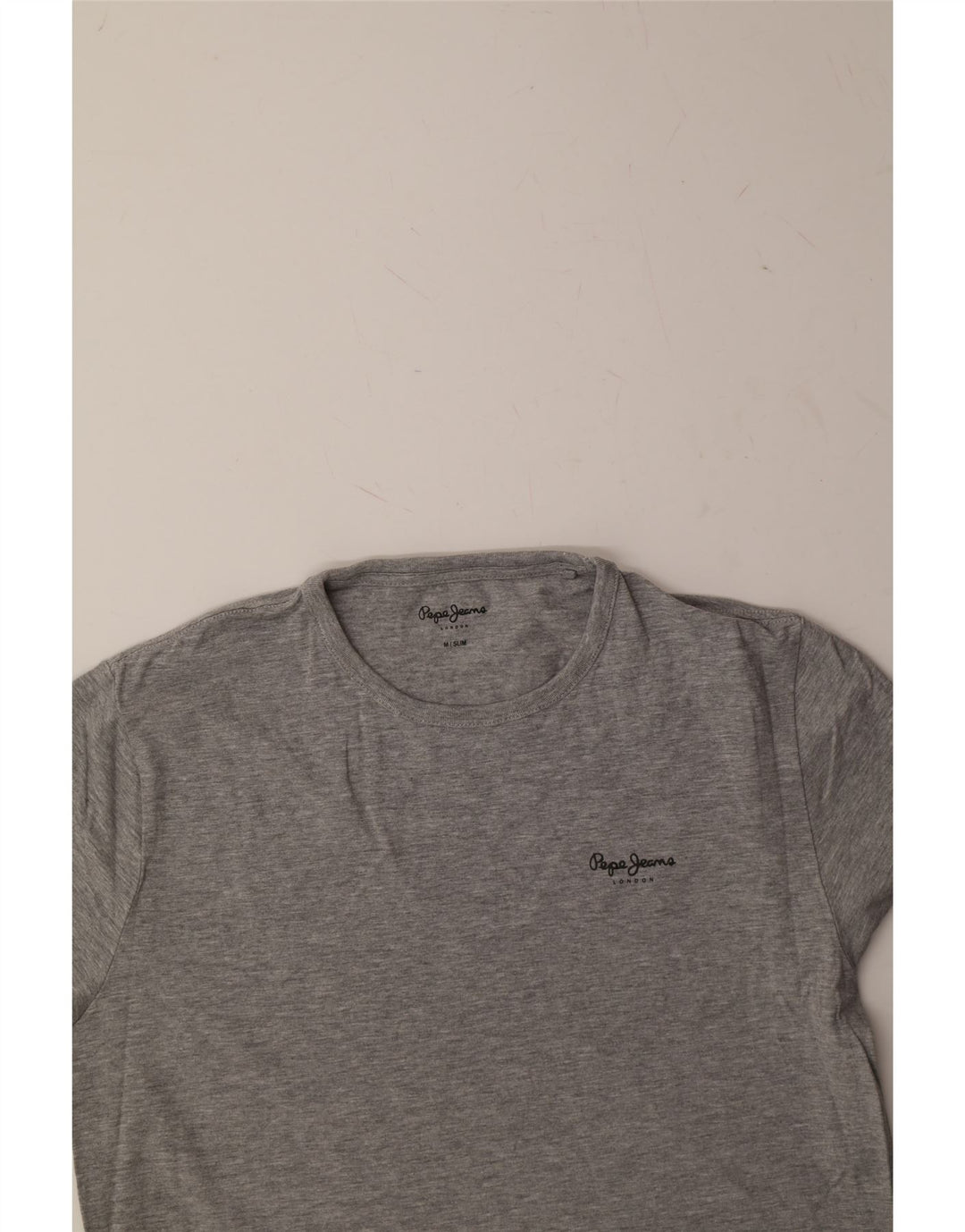 PEPE JEANS Womens Slim T-Shirt Top UK 14 Medium Grey Cotton Vintage PEPE Jeans and Second-Hand PEPE Jeans from Messina Hembry 
