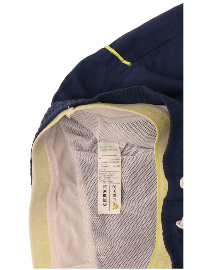 Benetton Boys badeshorts 10-11 år XL Blå Polyester