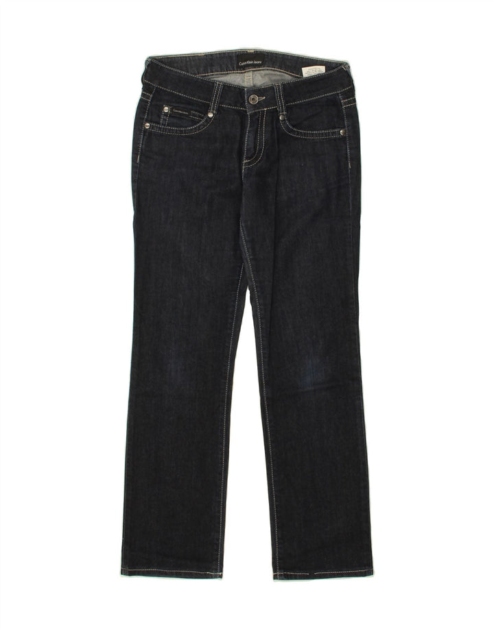 CALVIN KLEIN Womens Slim Jeans W27 L27 Navy Blue Cotton Vintage Calvin Klein and Second-Hand Calvin Klein from Messina Hembry 