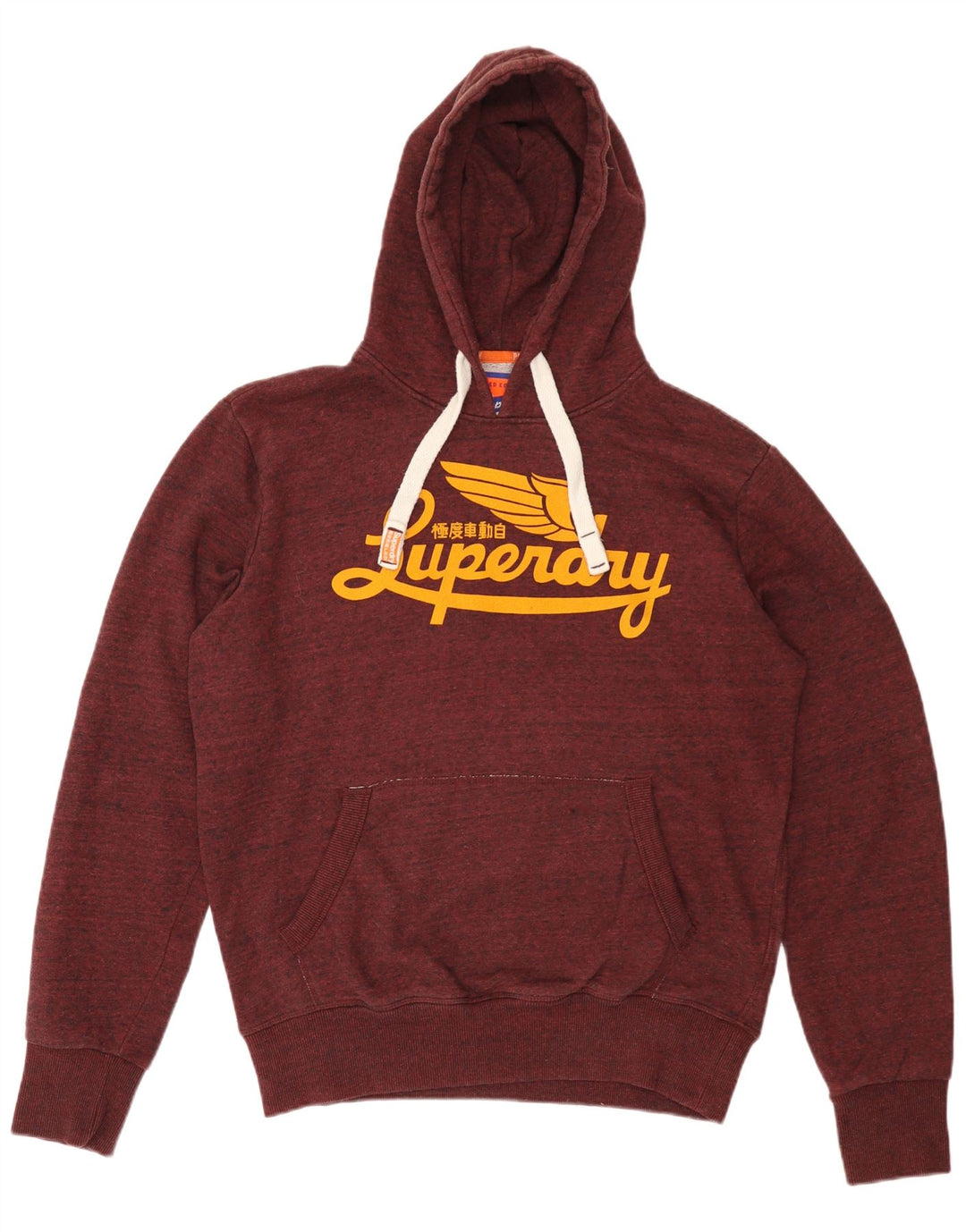 Superdry Grafisk hættetrøje til mænd XL Burgundy Polyester