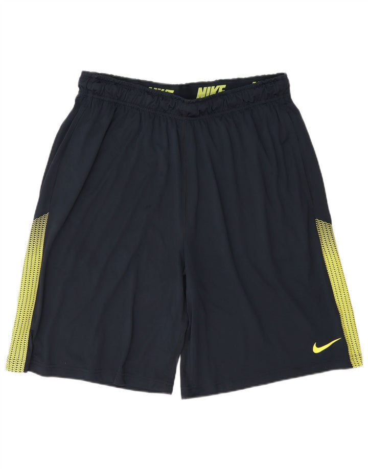 Nike Herre Dri Fit Sportshorts Store Marineblå Colourblock Polyester