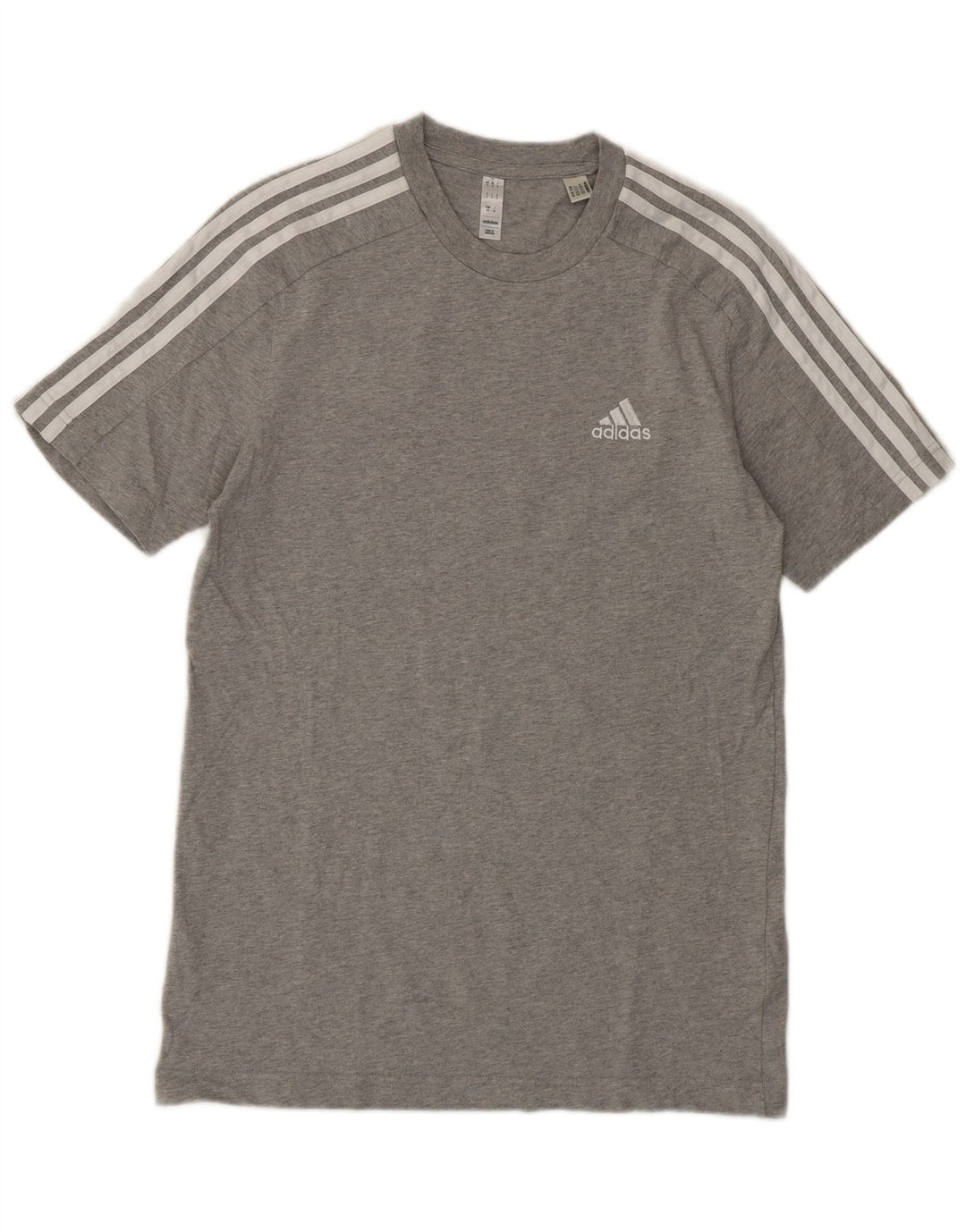 Adidas Herre T-Shirt Top Lille Grå Bomuld