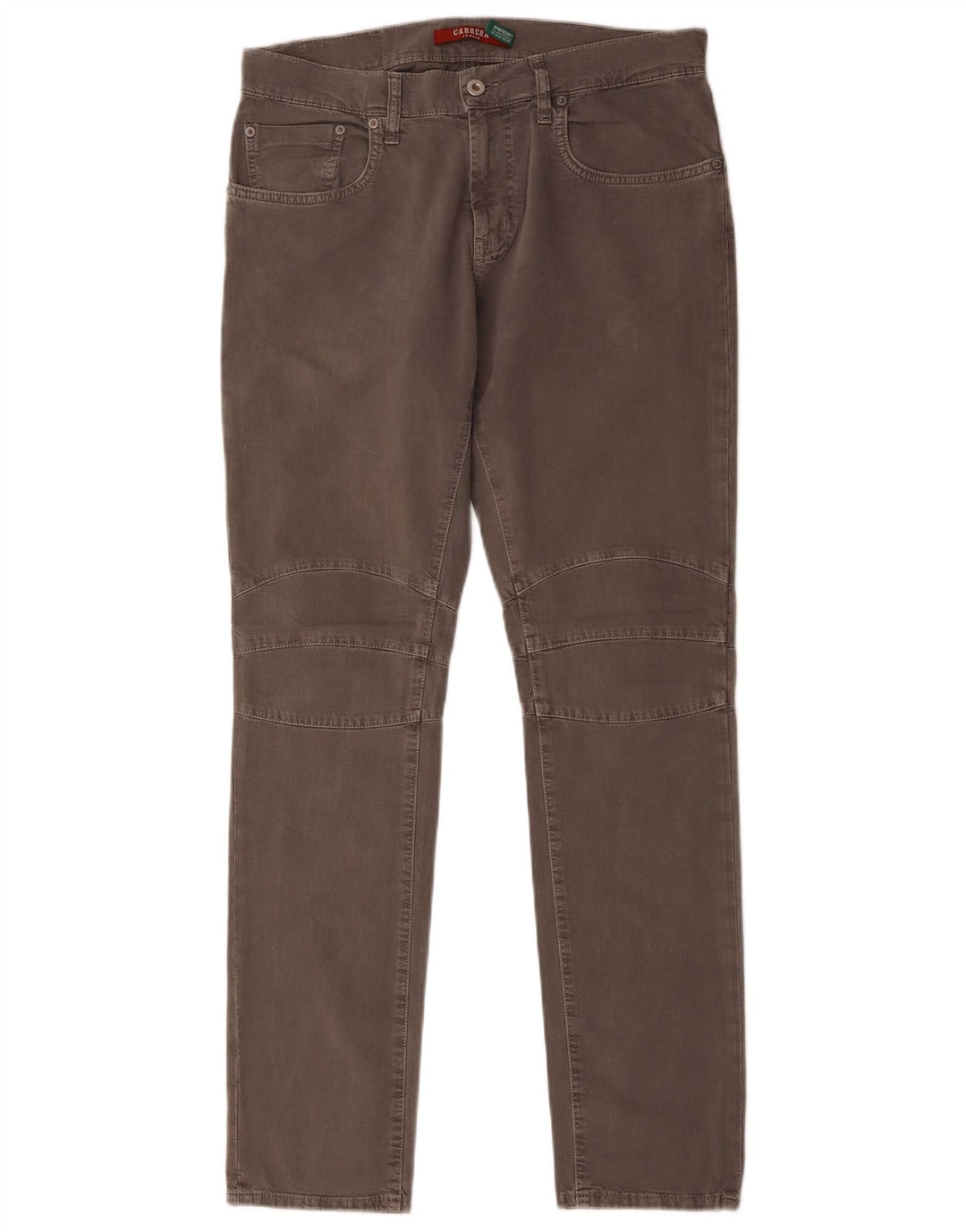 CARRERA Mens Straight Casual Trousers IT 48 Medium W32 L33 Grey Cotton