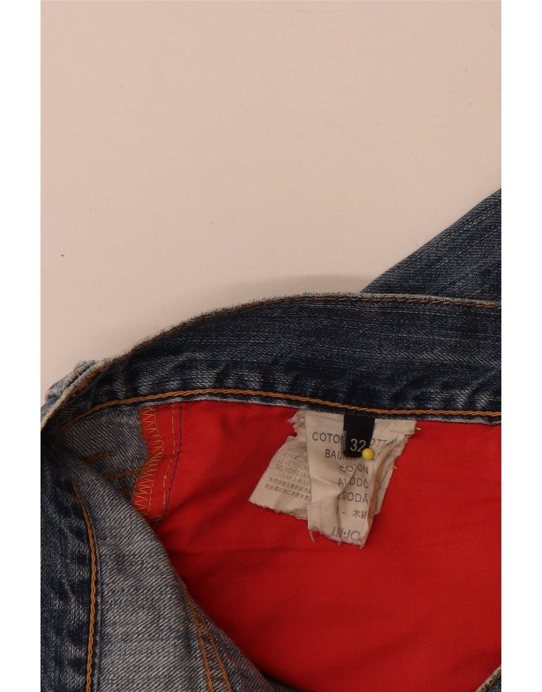 Liu Jo Mens Distressed Denim Shorts W32 Medium Blue Bomuld