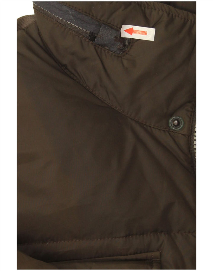 Geox Herre hættepolstret jakke UK 42 XL Khaki Polyamid