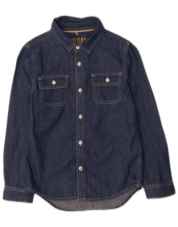 Joules drenge denimskjorte 7-8 år marineblå bomuld