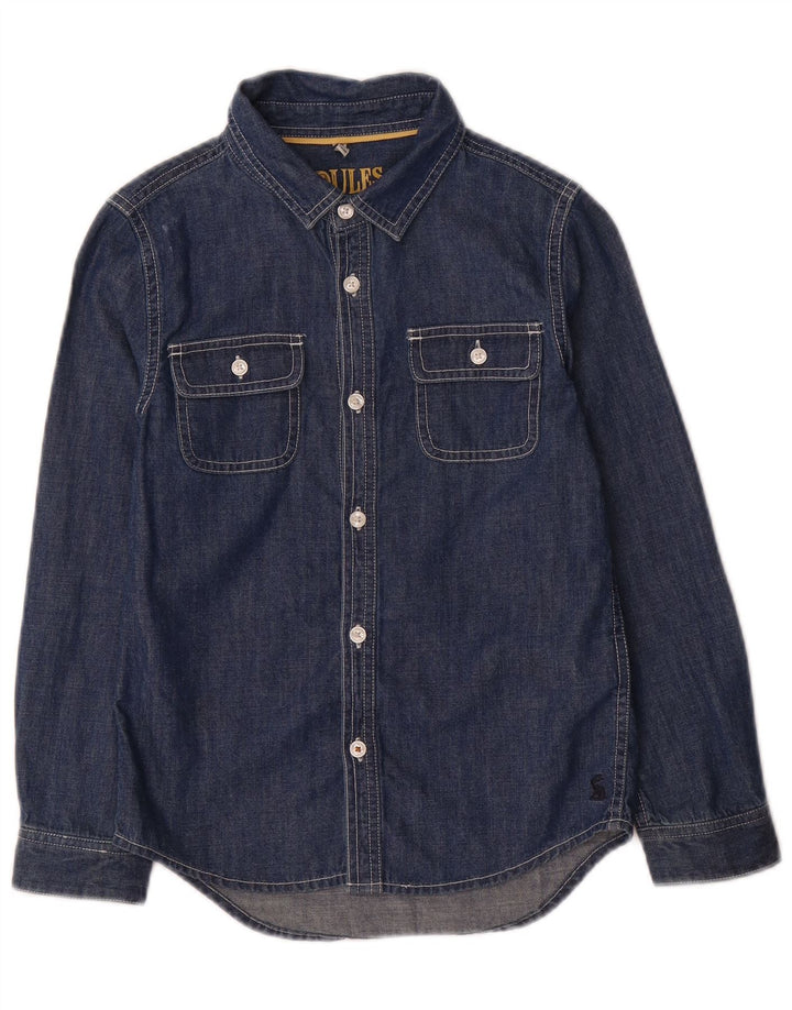 Joules drenge denimskjorte 7-8 år marineblå bomuld