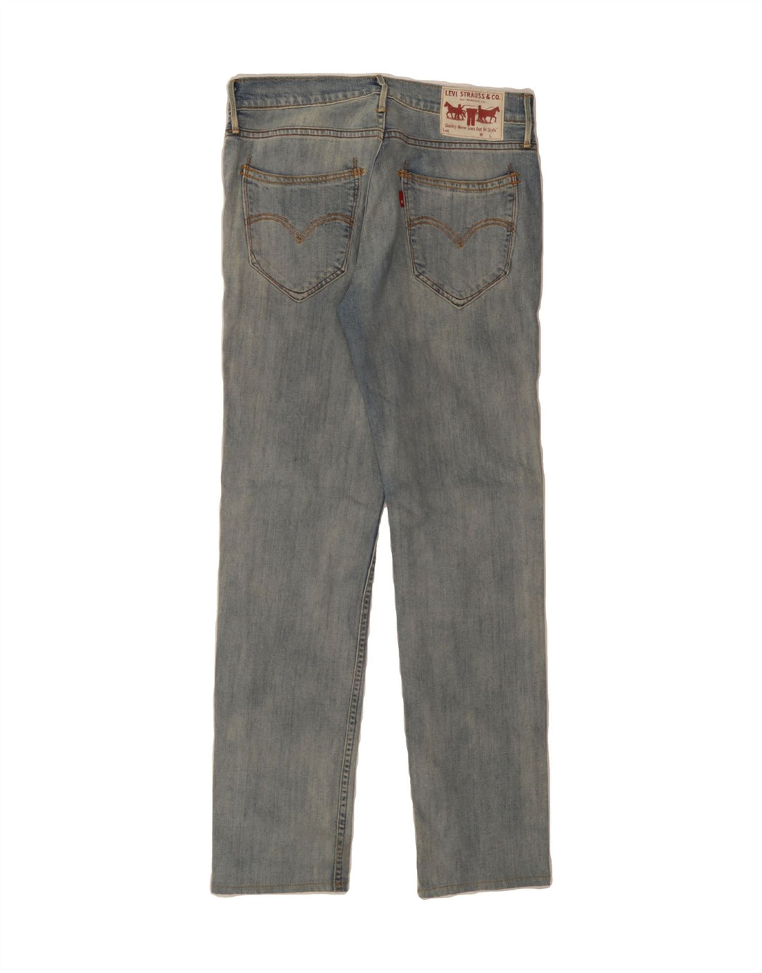 LEVI'S Womens Straight Jeans W30 L32 Blue Cotton Vintage Levi's and Second-Hand Levi's from Messina Hembry 