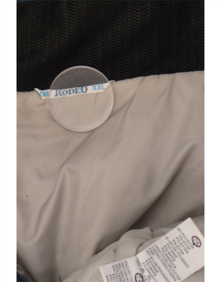 C&A Herre Zip Windbreaker Jacket UK 44 2XL Blå Colourblock Polyester Vinter