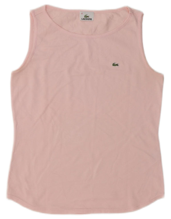 LACOSTE Damevest Top Str. 42 Large Pink Bomuld