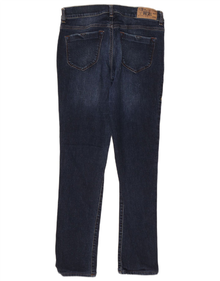 Diesel Dame Thanaz Slim Jeans W30 L27 Marineblå Bomuld
