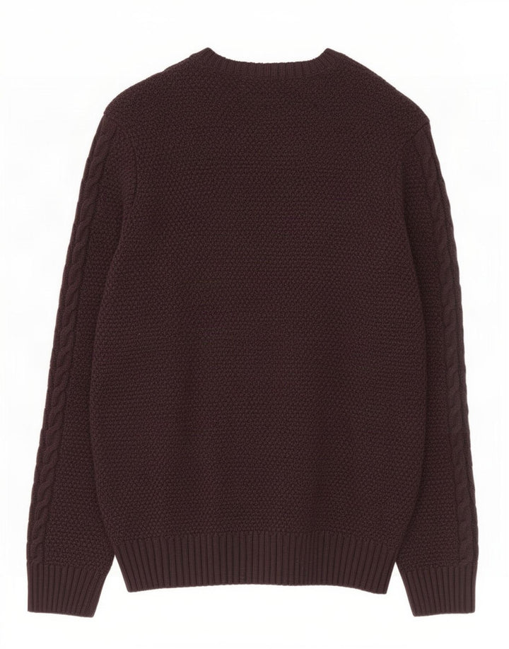 Marks & Spencer Herre sweater med rund hals XL brun akryl