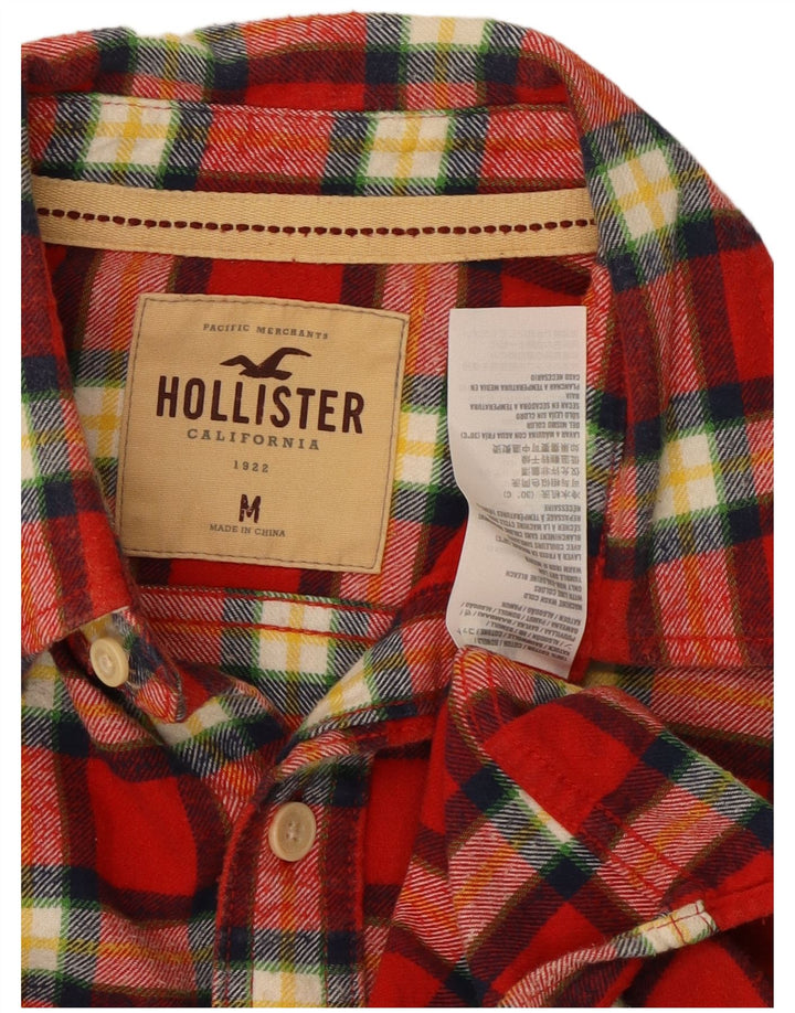 Hollister Flanelskjorte til mænd Medium rød ternet bomuld