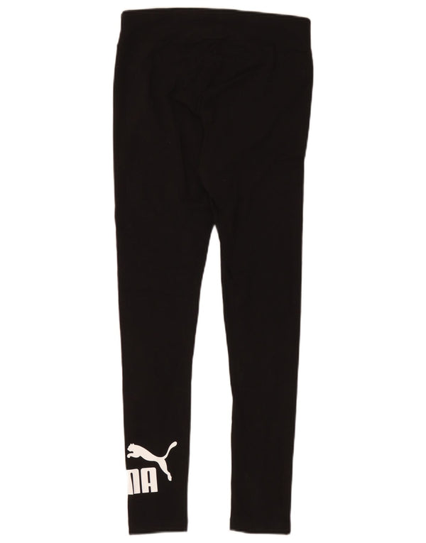 Puma Grafiske Leggings til kvinder UK 10 Lille Sort
