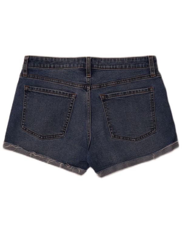 ABERCROMBIE & FITCH denimshorts til kvinder i mellemhøj højde US 8 Medium W29 Blå