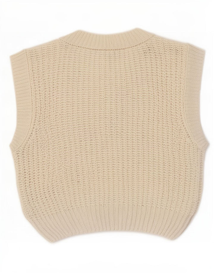 Zara Dame Vest Tank Top UK 14 Large White