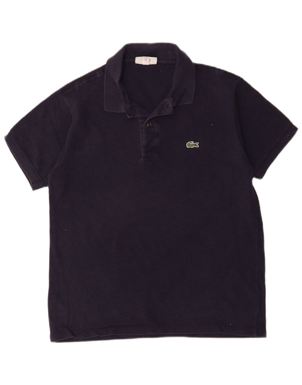 Lacoste herre klassisk pasform poloshirt størrelse 4 Medium marineblå bomuld