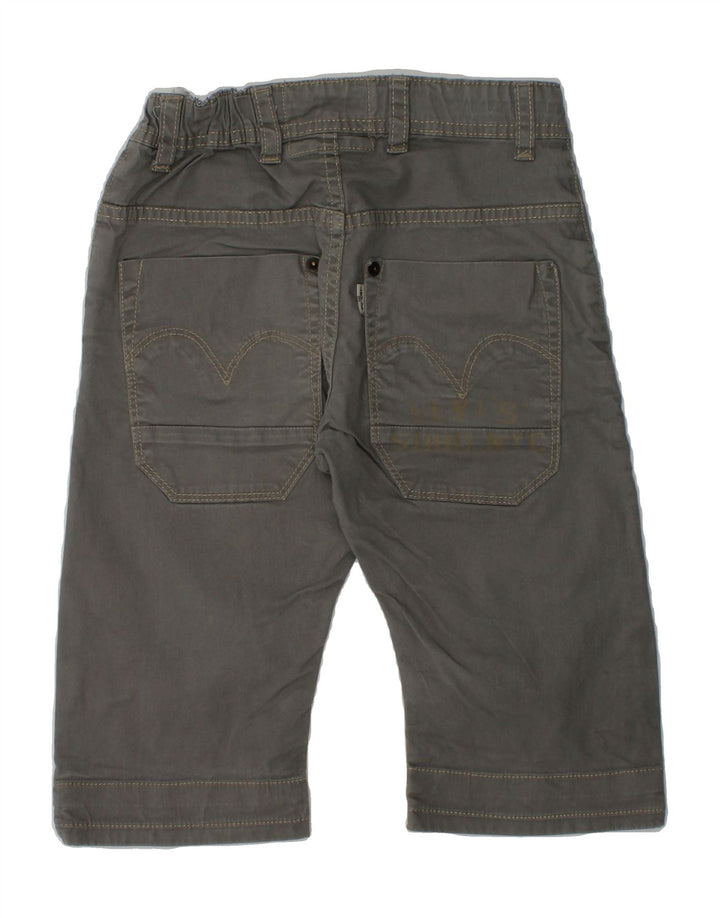 LEVI'S Boys Capri Trousers 7-8 Years W24 L10  Grey Cotton | Vintage Levi's | Thrift | Second-Hand Levi's | Used Clothing | Messina Hembry 