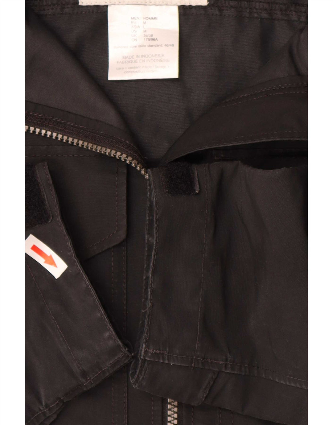 Jack Wolfskin Regnjakke med hætte til mænd UK 36/38 Medium Black Polyester