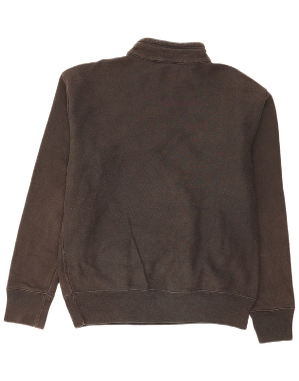 Champion Herre Zip Neck Loose Fit Sweatshirt Jumper XS Grå Bomuld