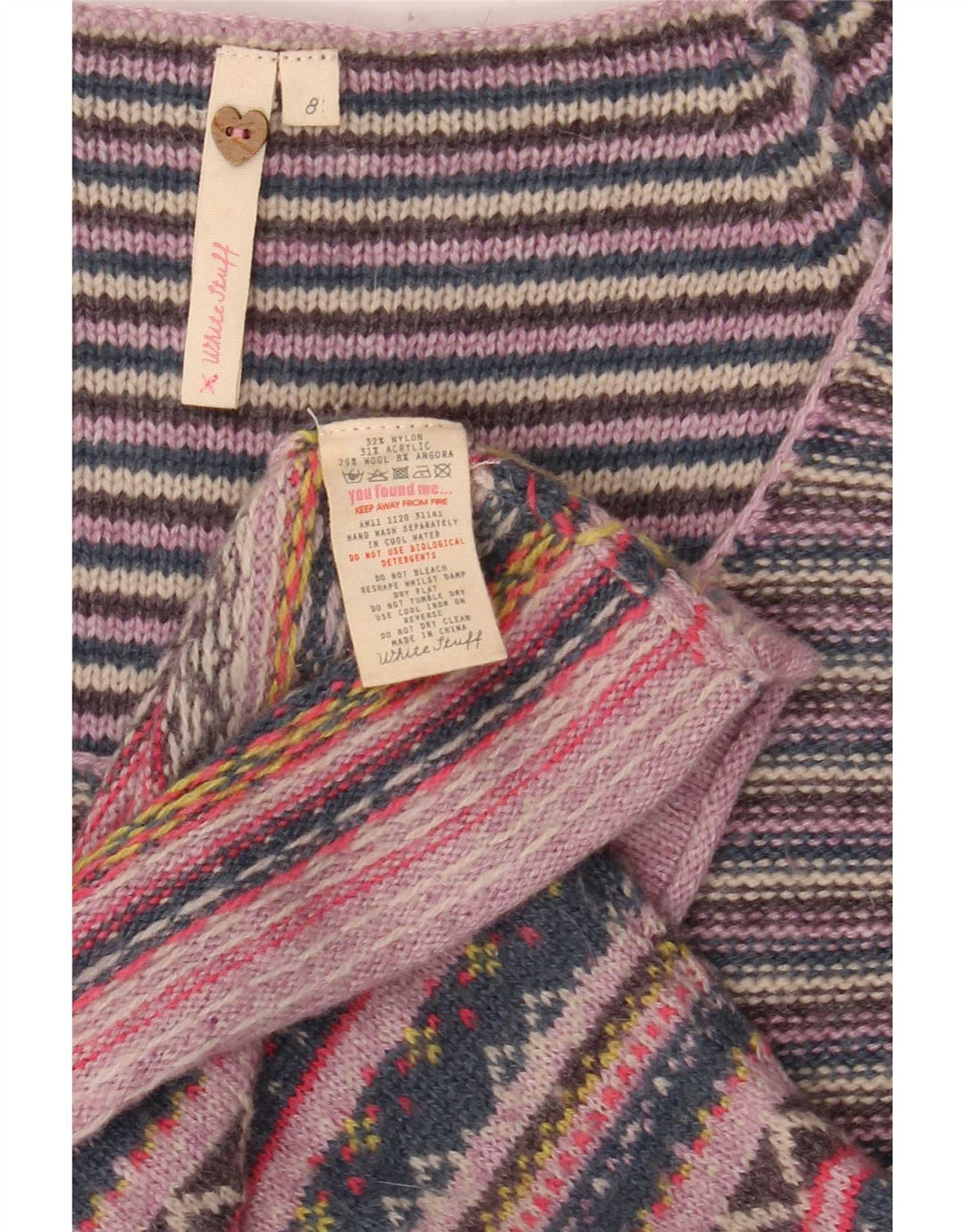 White Stuff Dame Jumper Dress UK 8 Small Multicolored Striped